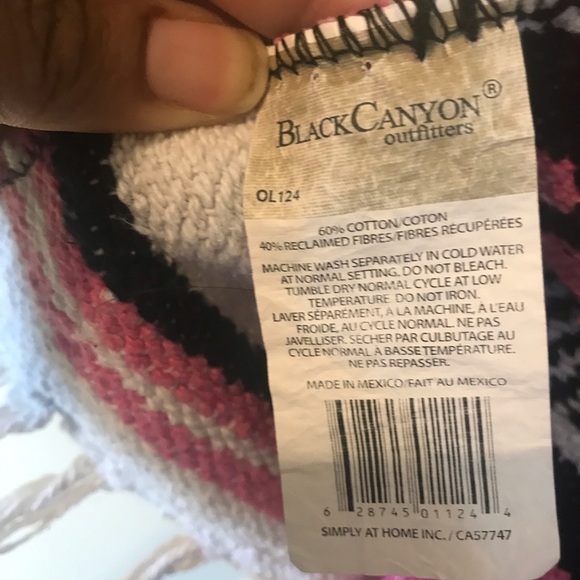 Mexican Falsa Blanket Throw Rug by BlackCanyon Outfitters - Picture 9 of 9